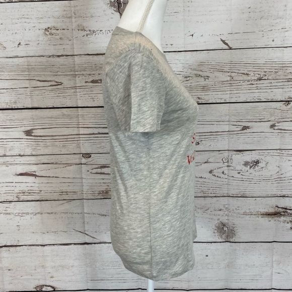 1901 ‘Sorry, Can't. Santa Is Watching’ Crew Neck Short Sleeve Graphic T-… - Picture 8 of 11